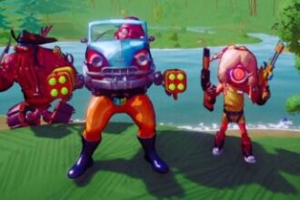 Swapmeat is a co-op roguelike shooter that tasks player teams with killing aliens and using their meat