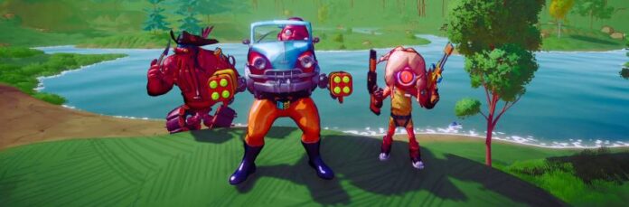 Swapmeat is a co-op roguelike shooter that tasks player teams with killing aliens and using their meat