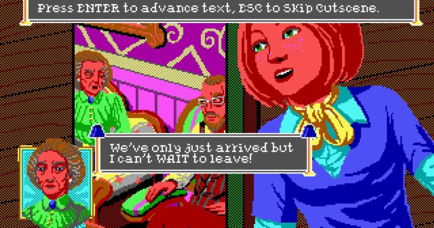 The Crimson Diamond review: an enthralling retro-inspired EGA game with modern mystery style