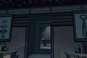 How to solve the two pictures puzzle in Blue Prince