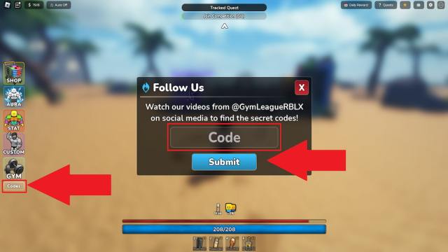 Gym League How to redeem codes