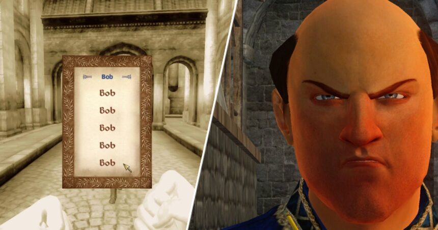 I see your official Oblivion remaster, and raise you Boblivion: a totally lore-friendly overhaul which aims to turn "literally every single thing in the base game to Bob"