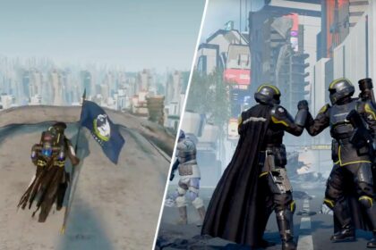 Helldivers 2 players struggled with Heart of Democracy's massive flying Illuminate Leviathans at first, so naturally they're now surfing them through Super Earth's skies