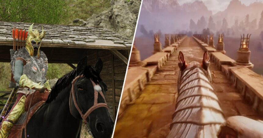 Oblivion Remastered's trailer teases first-person horse riding that isn't in the final game, but good news: there's already a mod for it
