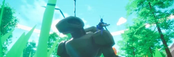 Iron Swarm is a third-person persistent war MMO where players fight as gun-toting ants