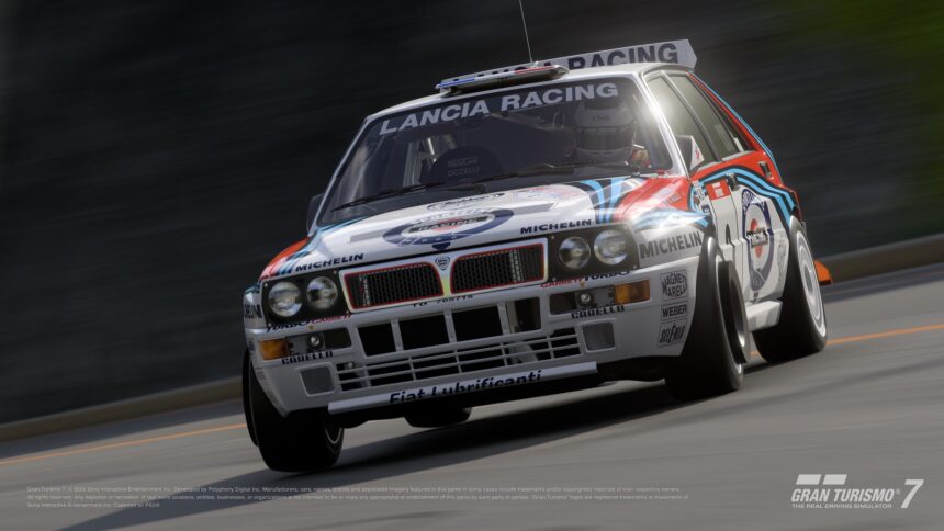 Gran Turismo 7 lancia rally car
