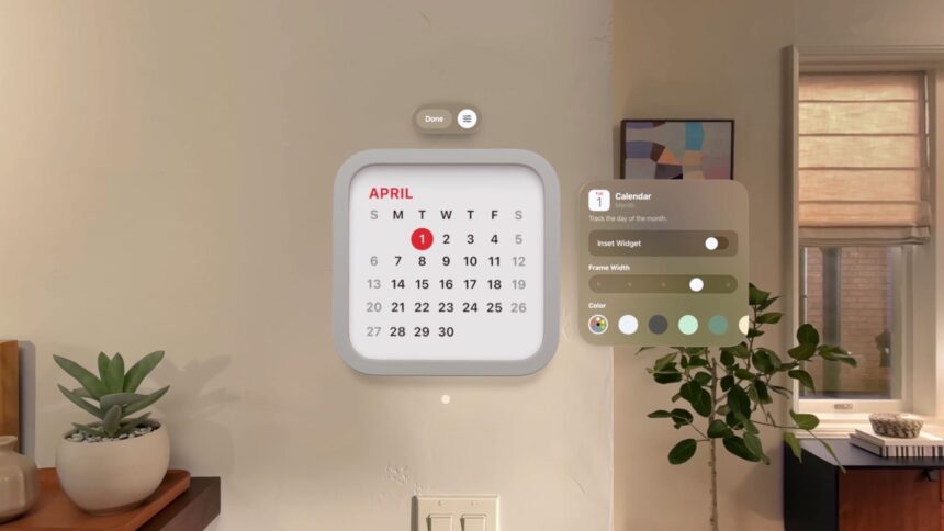 Vision Pro’s Next Big Update Will Add Anchored Widgets That Live Around Your House