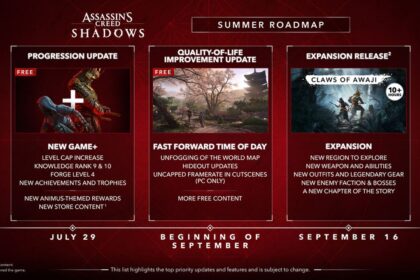 Assassin’s Creed Shadows Gets New Game+ on July 29th, Quality-of-Life Update in September