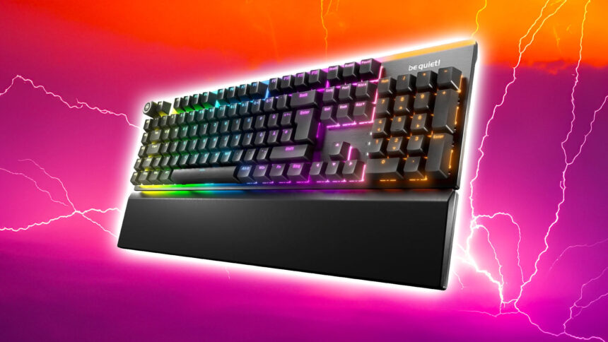 Save 26% on this dazzling yet near silent Be Quiet! gaming keyboard