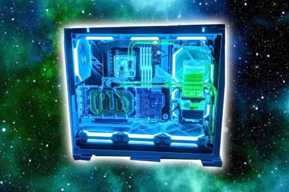 Check out this stunningly futuristic gaming PC build, it's out of this world
