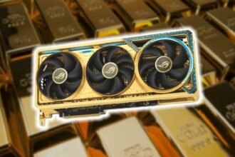Asus' golden RTX 5080 card is now in the US, but with no gold and a stupid price