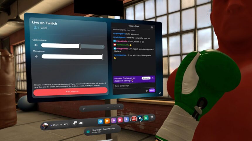 ‘BeamXR’ Returns Quest’s Lost Livestreaming Functionality – No PC Required