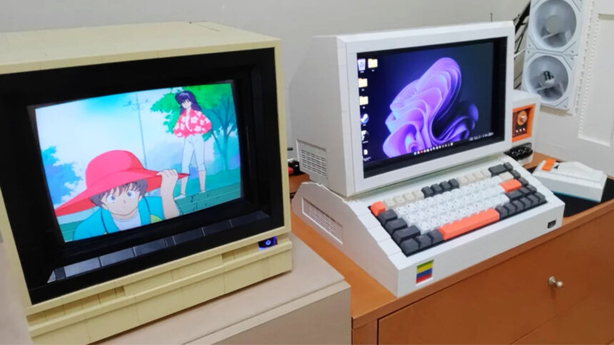 These Lego mini gaming PC builds have a charming retro style