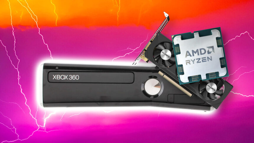 Check out this recycled Xbox 360 gaming PC build with a powerful AMD Ryzen CPU