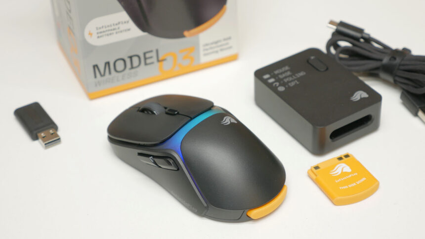 Glorious Model O3 review - swappable batteries in an ultralight gaming mouse
