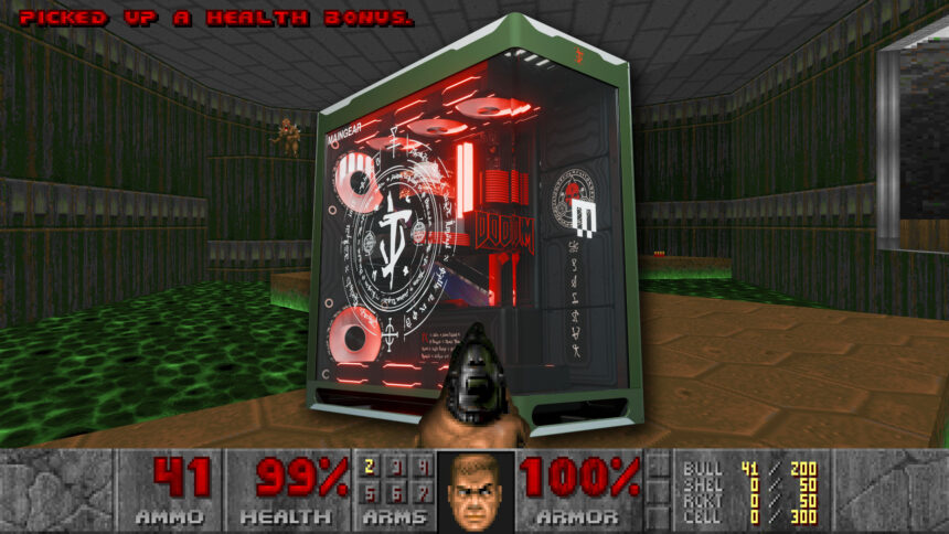 Maingear's hellish new Doom gaming PC mixes Dark Ages lore with retro nods to the first game, and I love it