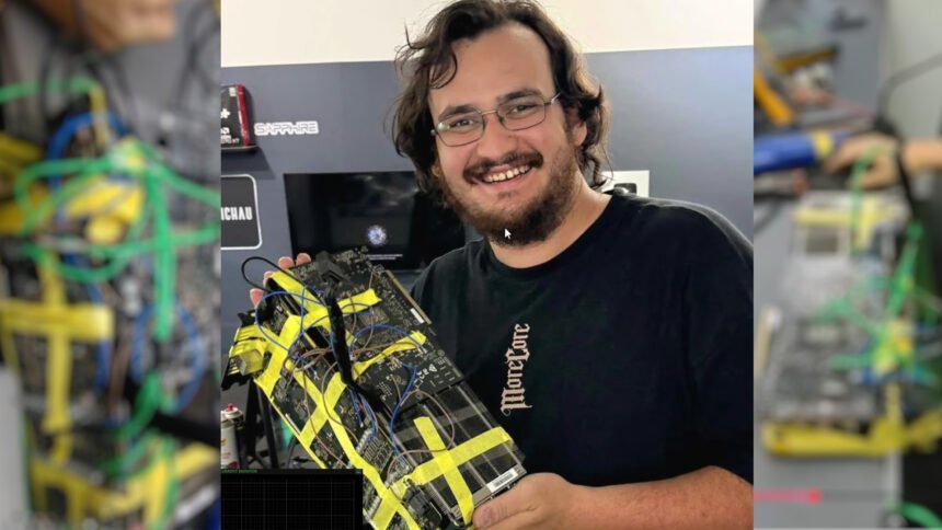 This monstrous Nvidia GPU just broke a world record, despite having a hole in it