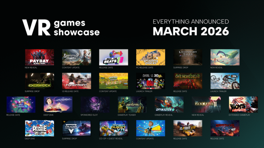 Everything Announced At The VR Games Showcase March 2026