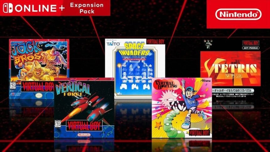 Five New Virtual Boy Games Added To Nintendo Switch Online + Expansion Pack