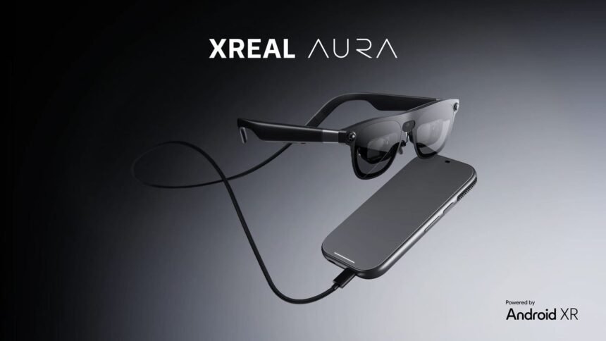 Xreal Aura Ships This Fall, With Snapdragon Reality Elite In Its Puck