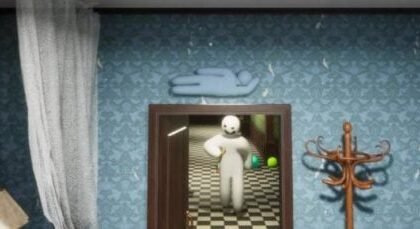 Meccha Chameleon is a multiplayer friendslop hide-and-seek game where you paint yourself to blend in