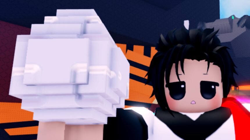 A player holding a stolen egg in Steal An Egg on Roblox.