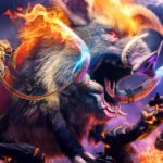 Ark Astraeos final update - A player rides a giant boar in the new update for the Greek Ark Survival Ascended DLC.