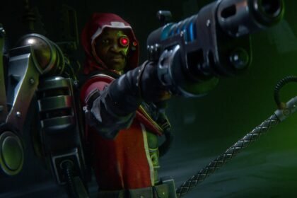 Dawn of War 4 release date - a game character pictured with a red hood