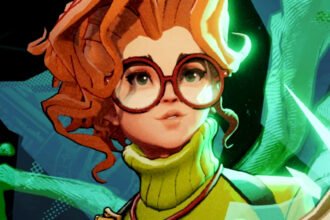 The next Deadlock update won't arrive until late September, Valve confirms - Paige, a redheaded woman wearing large glasses and a green turtleneck sweater.