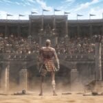Path of Exile 2 1.0 release date: a gladiator stands with his back to the camera, facing the arena.