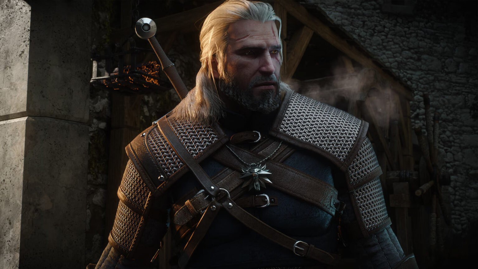 Geralt in Witcher 3 Remastered.