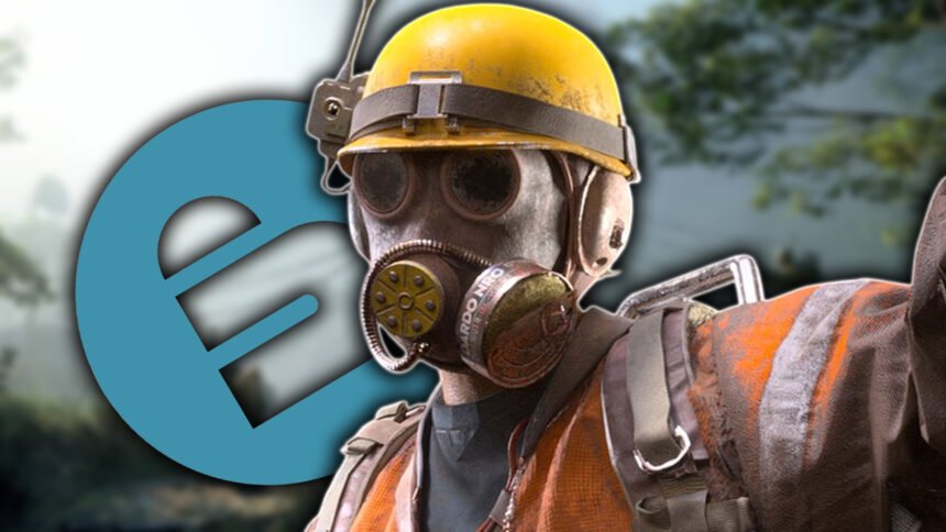 ARC Raiders Cred removed: An image of a Raider with a gas mask looking at the camera.