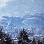 The new map in Arc Raiders, a snowy moutain.