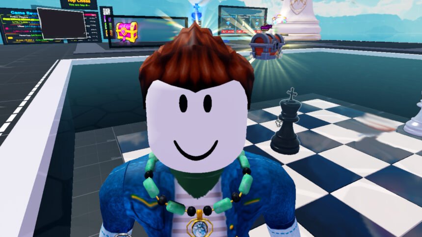 Chess Incremental codes - Roblox player standing on a chess board with their face close up