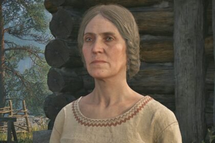 Dawnwalker Blasphemy mission: a woman with greying hair looks stern.
