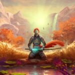 Fantasy 4X game Endless Legend 2 hits version 1.0 with a new faction that just doesn't fit in - A warrior on their knees by a lake, inspecting their sword.