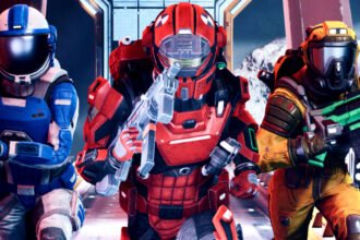 A new Jump Space free weekend is the ideal time to try the space shooter, one year on - Three soldiers in colorful space armor.