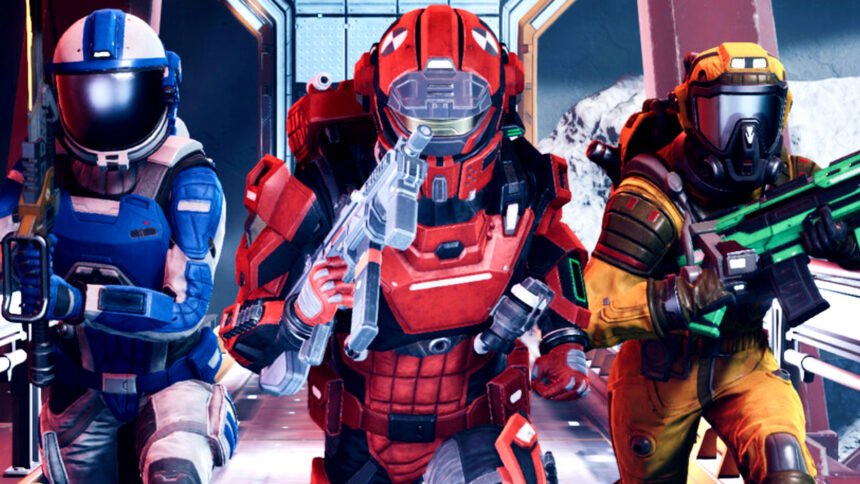 A new Jump Space free weekend is the ideal time to try the space shooter, one year on - Three soldiers in colorful space armor.