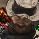 Modern Warfare 4 beta player count: An image of Captain Price smiling with the artwork for MW4 and Black Ops 7 next to him.