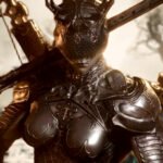 Mortal Shell 2 update adds an adaptive difficulty setting to the dark fantasy soulslike RPG - A person wearing full metal plate armor, a greatsword resting on their shoulder.