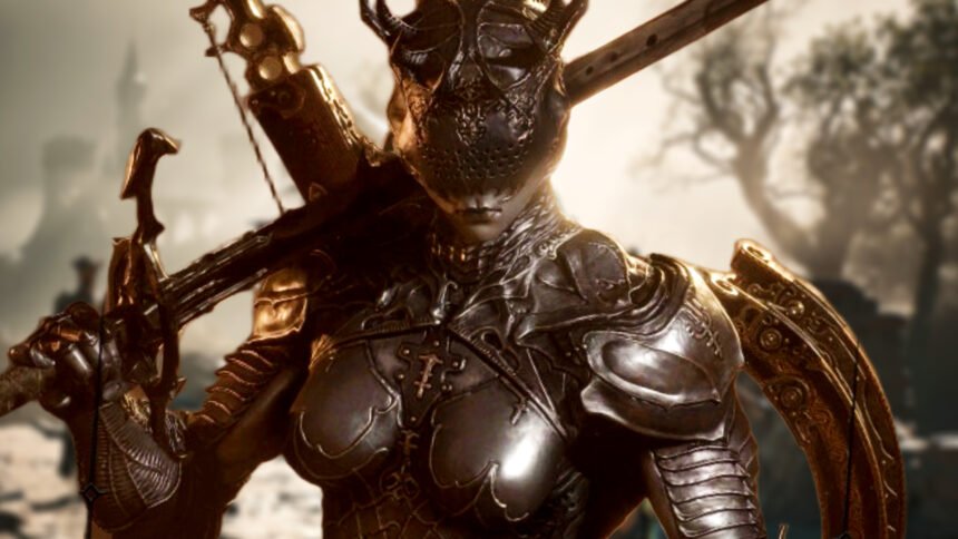 Mortal Shell 2 update adds an adaptive difficulty setting to the dark fantasy soulslike RPG - A person wearing full metal plate armor, a greatsword resting on their shoulder.