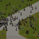 Project Zomboid build 42.21 fixes vanishing zombie hordes, as The Indie Stone promises "faster" movement on updates - A crowd of zombies in the survival game.