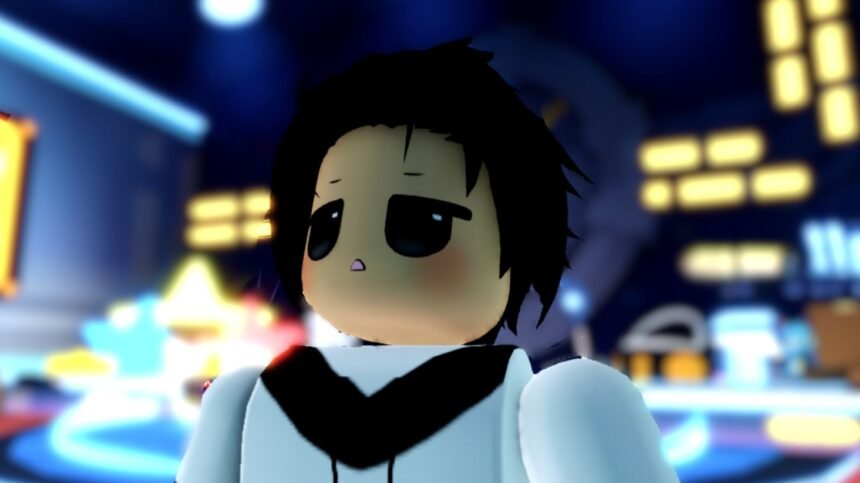 Re Adventures codes - a player looking up while standing outside the summoning shop in Re Adventure on Roblox.