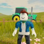 Search for the Needle codes - Roblox character by a tractor in the game's lobby