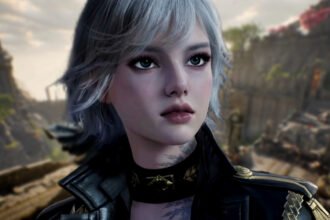 New MMORPG Aion 2 hits top spot on Steam's global charts just from advanced access sales - A silver-haired woman in a black leather jacket.