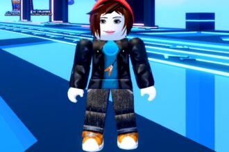 Anime Ball Duels codes: a person stood on a blue floor