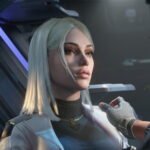 A silver haired character in The Expanse: Osiris Reborn.