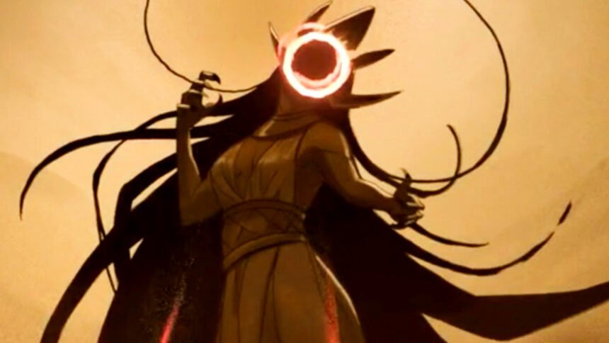A new OSRS roadmap introduces Hardcore Worlds and the City of Menaphos as the MMO showcases its future at Runefest 2026 - A feminine figure with bright circle over their face in the desert.