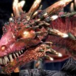 Raid Shadow Legends codes: A red dragon leers at off-screen Champions in Raid Shadow Legends.