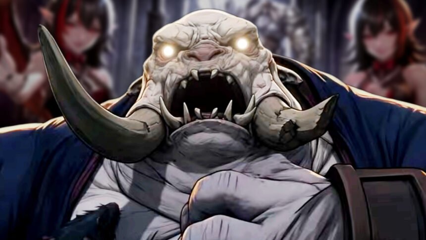 New Torchlight Infinite update SS14 introduces Tartarus and the third Youga hero trait - A beast with two giant tusks, one broken in half.